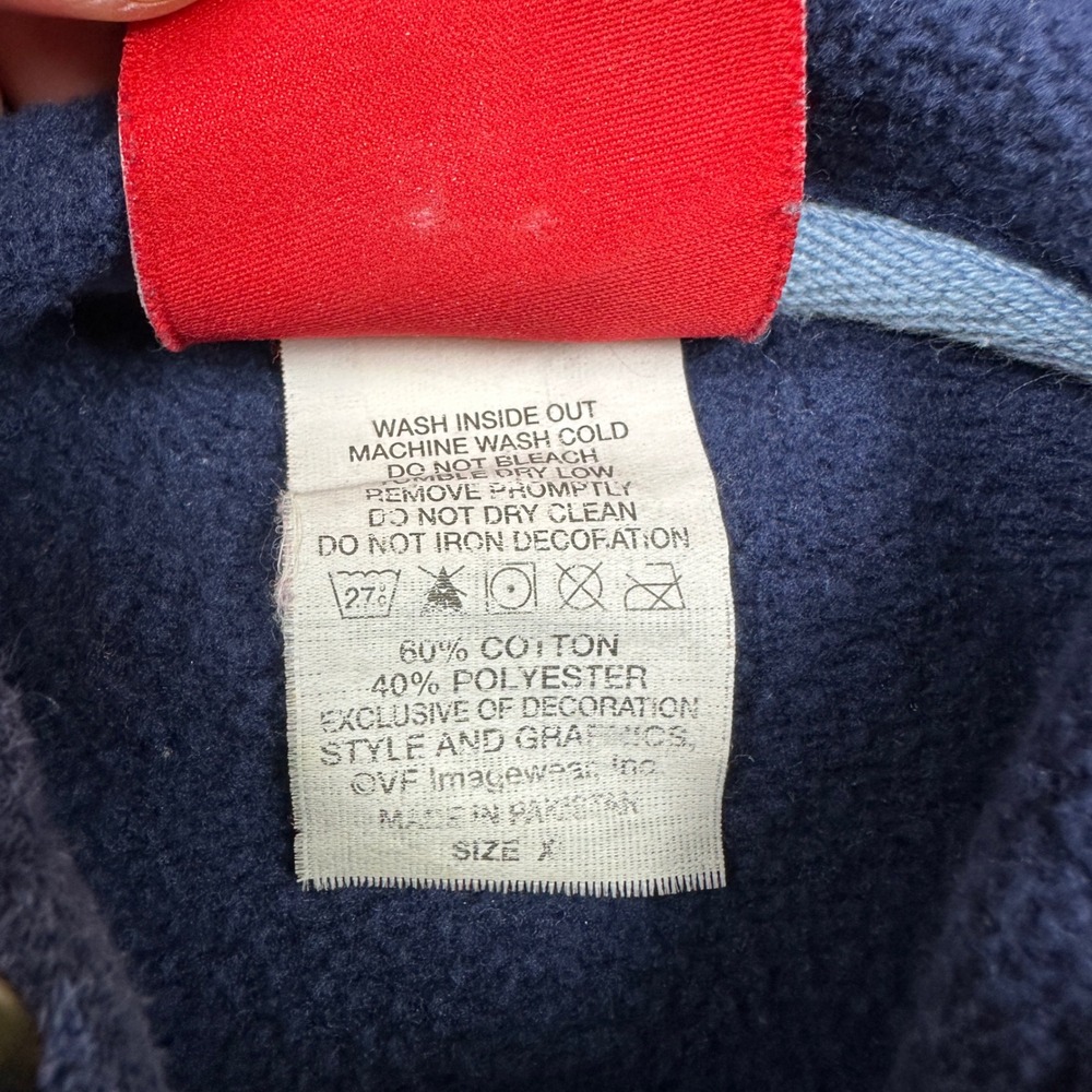 NFL Tennessee Titans Hoodie Navy Blue Embroidered Pullover Sweatshirt Mens XL - Picture 5 of 7